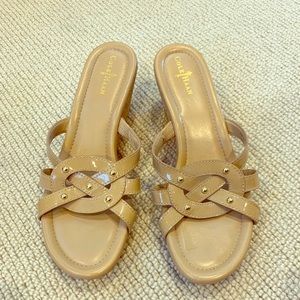 Cole Haan beige cork wedge sandals - size 6.5